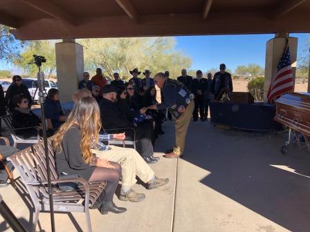 Kenneth Meeks interment at National Cemetery of AZ