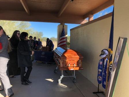 Kenneth Meeks interment at National Cemetery of AZ