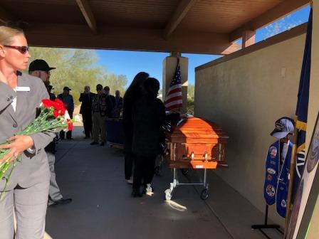 Kenneth Meeks interment at National Cemetery of AZ